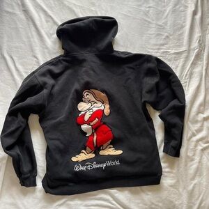 Vintage Walt Disney grumpy graphic zip up jacket
